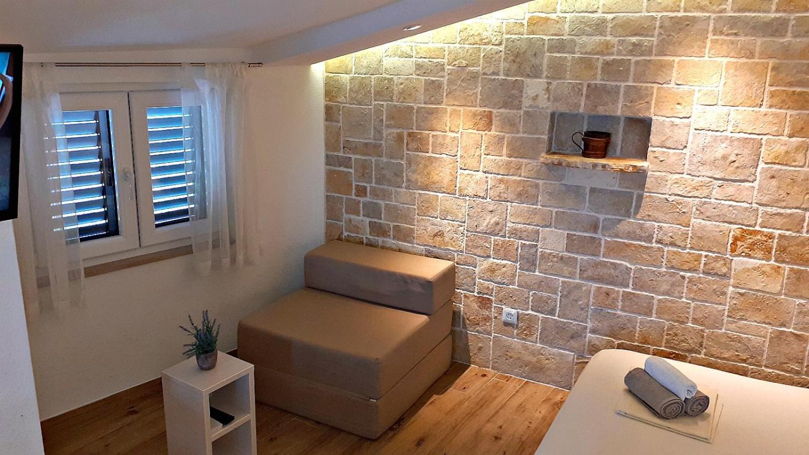 Stone House Bonaca Apartment Baska Voda Ruang foto